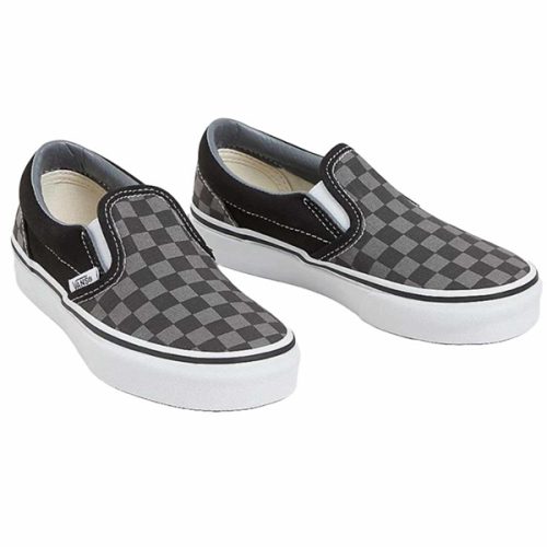 Vans Classic Slip-on Black Pewter Checkerboard shoes