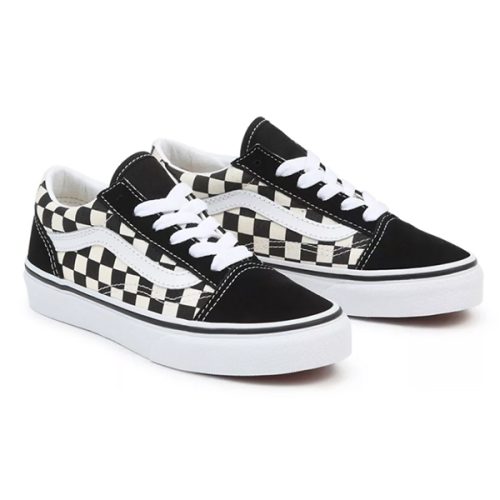 Vans kids Old Skool Primary Check Black White