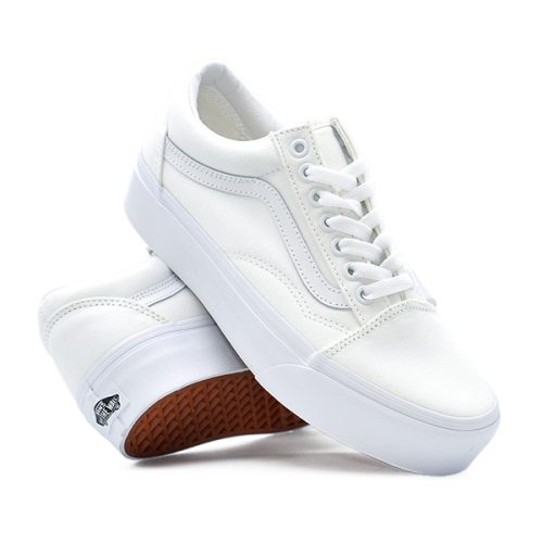 Vans Old skool platfor true white shoes