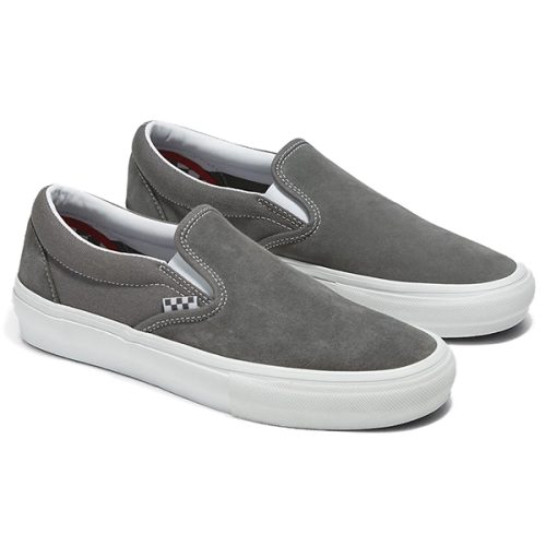 Vans Skate Slip-on-Pewter White shoes