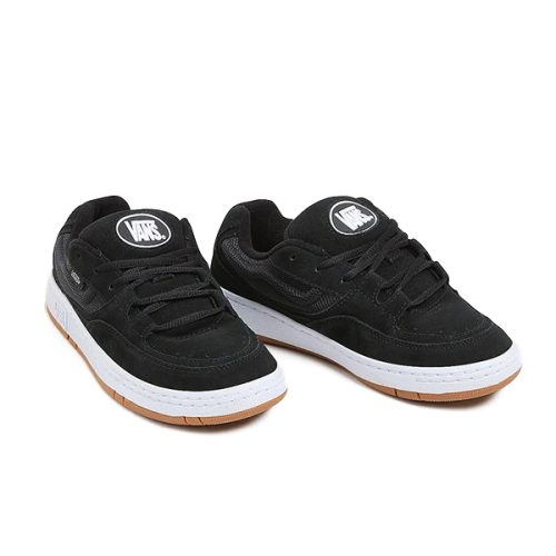 vans speed ls true black white shoes