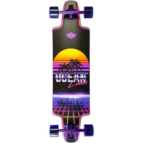 Dusters Ocean Lovers Longboard Purple 36" complete